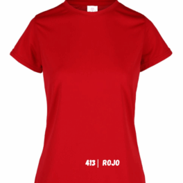 PLAY C/R DAMA 100% POLI ROJO  S
