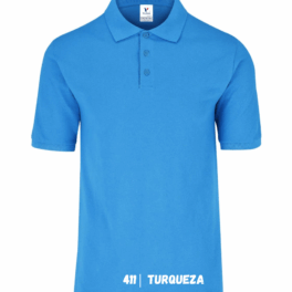 POLO CAB  50/50 TURQUEZA  XL