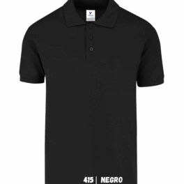 POLO CAB  50/50 NEGRO L
