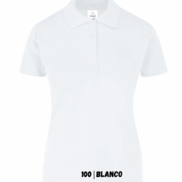 POLO DAMA 50/50 BLANCO  L