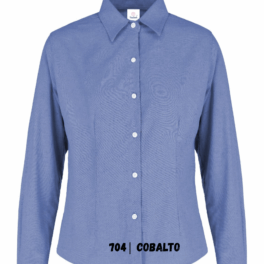 BLUSA OXF M LARGA  S  COBALTO