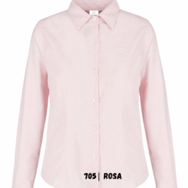 BLUSA OXF M LARGA L  ROSA
